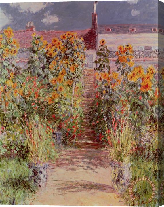 Claude Monet The Garden at Vetheuil Stretched Canvas Print / Canvas Art