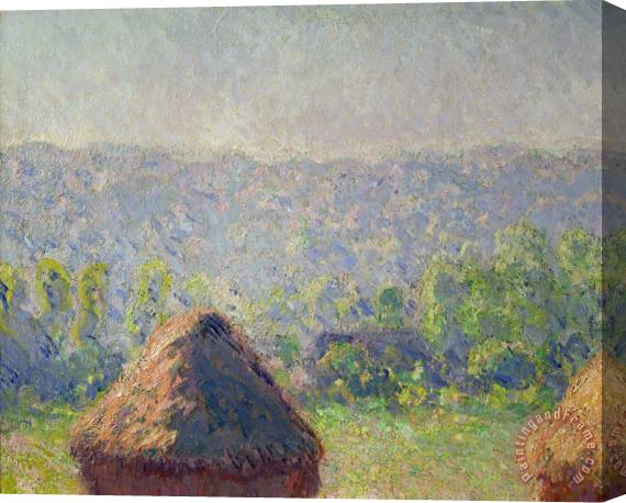 Claude Monet The Haystacks Stretched Canvas Painting / Canvas Art