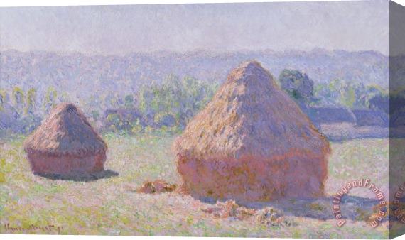 Claude Monet The Haystacks Stretched Canvas Painting / Canvas Art