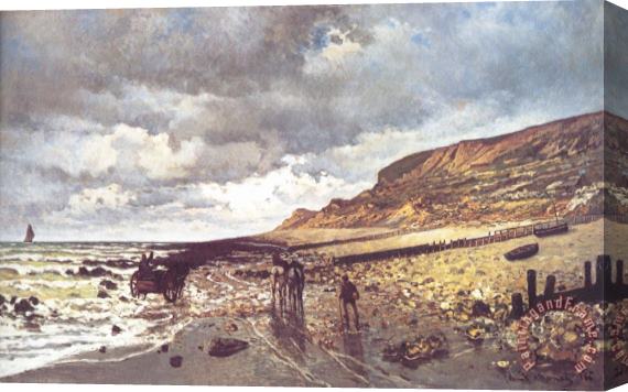 Claude Monet The Headland of The Heve at Low Tide Stretched Canvas Print / Canvas Art