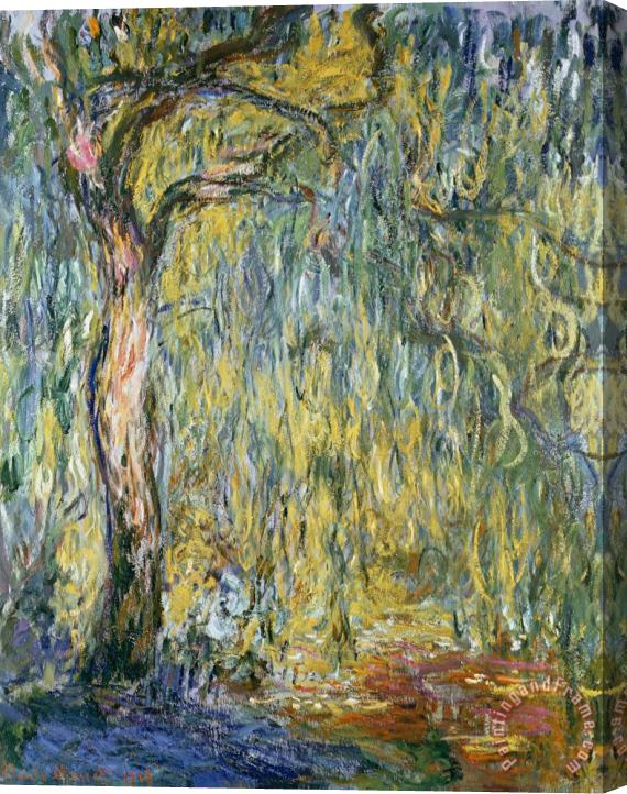 Claude Monet The Large Willow at Giverny Stretched Canvas Painting / Canvas Art