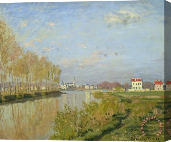 Claude Monet The Seine at Argenteuil Stretched Canvas Print / Canvas Art