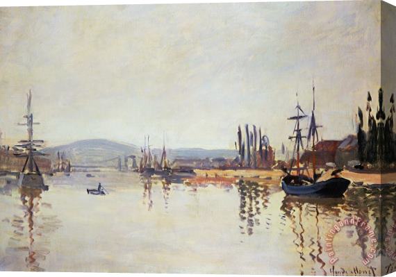 Claude Monet The Seine Below Rouen Stretched Canvas Painting / Canvas Art