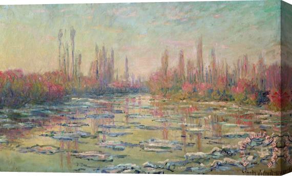 Claude Monet The Thaw on the Seine Stretched Canvas Painting / Canvas Art