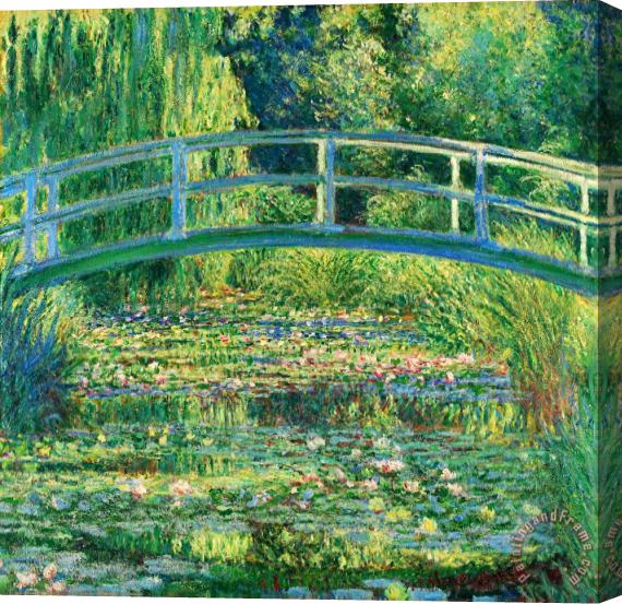 Claude Monet The Waterlily Pond With The Japanese Bridge Stretched Canvas Print / Canvas Art