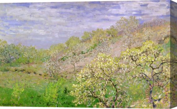 Claude Monet Trees in Blossom Stretched Canvas Print / Canvas Art