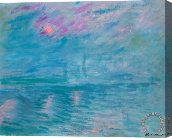 Claude Monet Waterloo Bridge Stretched Canvas Painting / Canvas Art