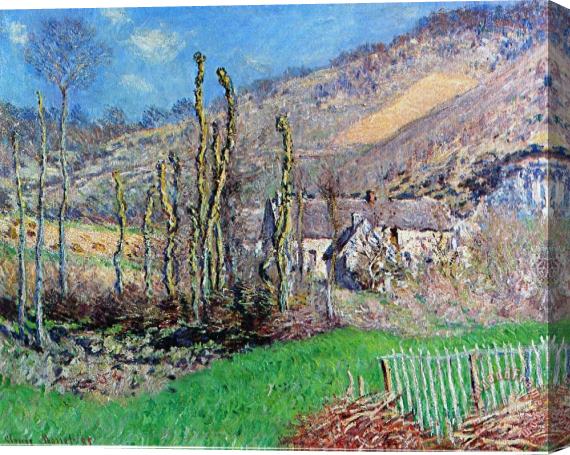 Claude Monet Winter at the Val de Falaise Stretched Canvas Painting / Canvas Art