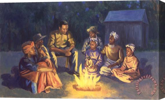 Colin Bootman Campfire Stories Stretched Canvas Painting / Canvas Art