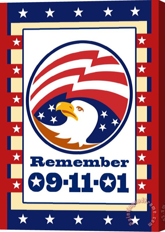 Collection 10 American Eagle Patriot Day 911 Poster Greeting Card Stretched Canvas Painting / Canvas Art
