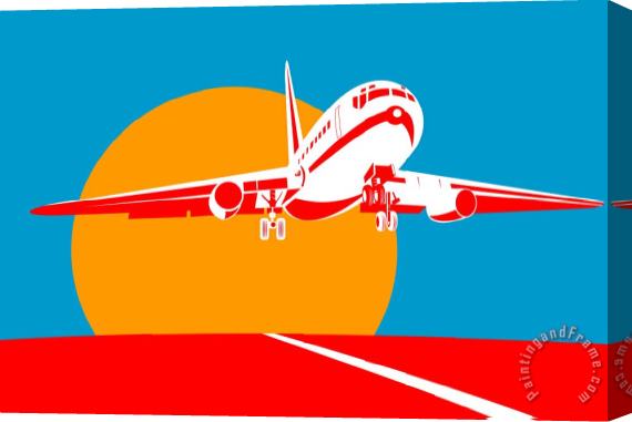 Collection 10 Jumbo Jet Stretched Canvas Painting / Canvas Art
