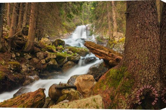 Collection 12 Spring Waterfall Stretched Canvas Print / Canvas Art