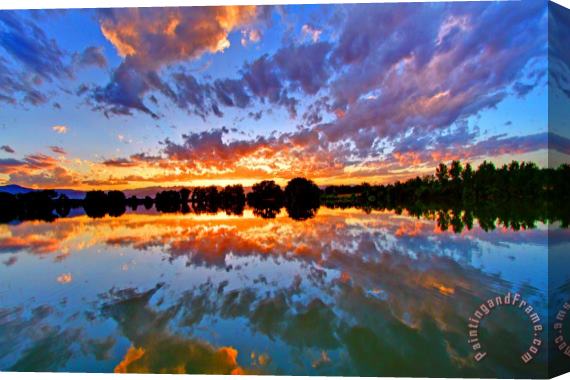 Collection 14 Cloud Reflections Stretched Canvas Print / Canvas Art