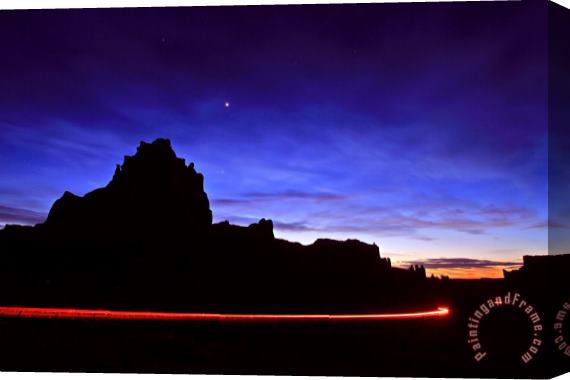 Collection 14 Nightime in Arches Stretched Canvas Print / Canvas Art