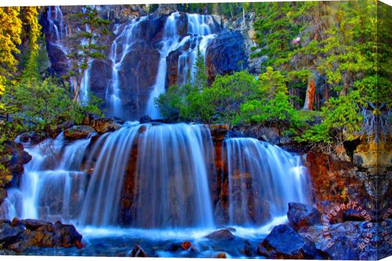 Collection 14 Paradise Falls Stretched Canvas Print / Canvas Art