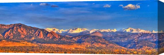 Collection 14 Snow-capped Panorama of The Rockies Stretched Canvas Print / Canvas Art