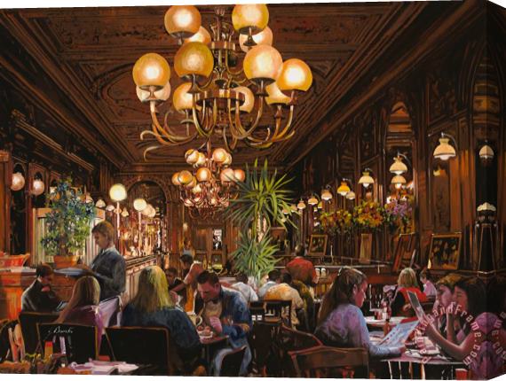 Collection 7 Antica Brasserie Stretched Canvas Painting / Canvas Art