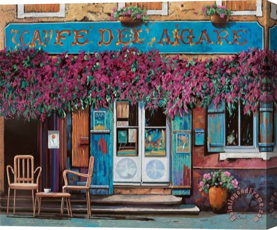 Collection 7 caffe del Aigare Stretched Canvas Print / Canvas Art