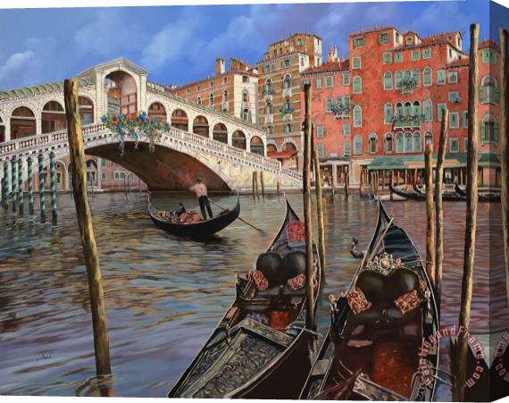 Collection 7 Il Ponte Di Rialto Stretched Canvas Painting / Canvas Art