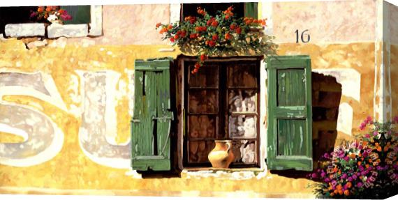 Collection 7 la finestra di Sue Stretched Canvas Painting / Canvas Art