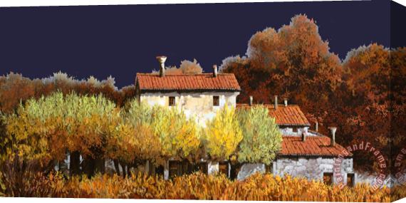 Collection 7 Notte In Campagna Stretched Canvas Painting / Canvas Art
