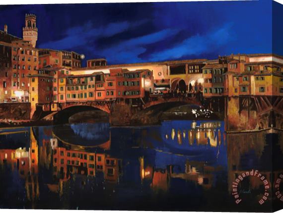 Collection 7 Notturno Fiorentino Stretched Canvas Print / Canvas Art