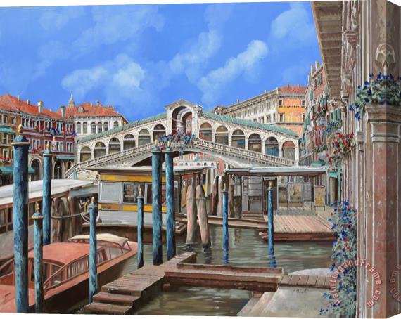 Collection 7 Rialto dal lato opposto Stretched Canvas Painting / Canvas Art
