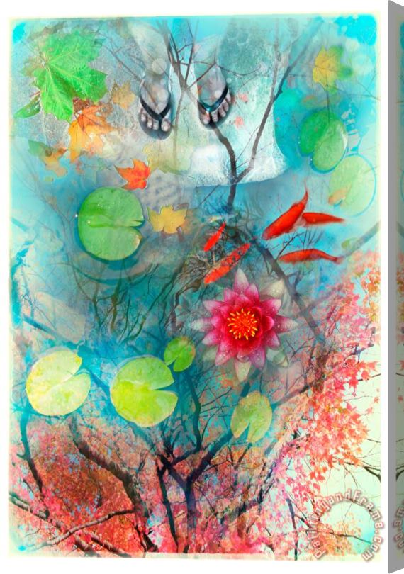 Collection 8 Autumn floating Stretched Canvas Painting / Canvas Art