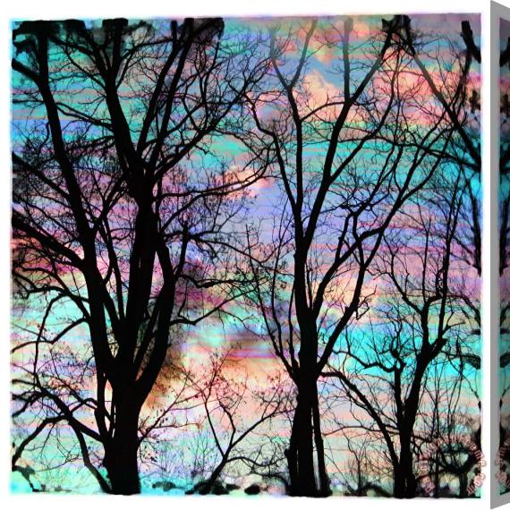 Collection 8 Cotton candy sunrise Stretched Canvas Print / Canvas Art