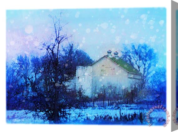 Collection 8 Winter blues Stretched Canvas Print / Canvas Art