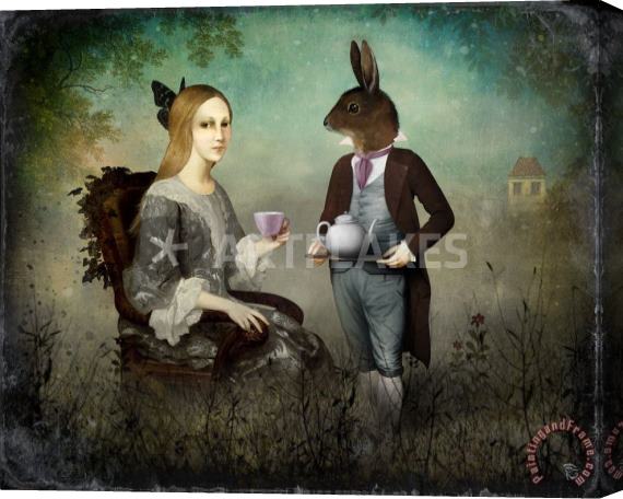 Collection Christian Schloe The Tea Party Stretched Canvas Painting / Canvas Art