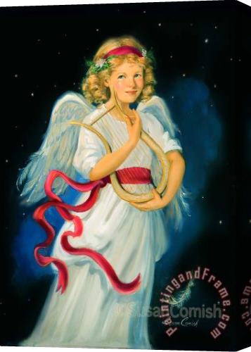 Collection Christmas Angel Stretched Canvas Painting / Canvas Art