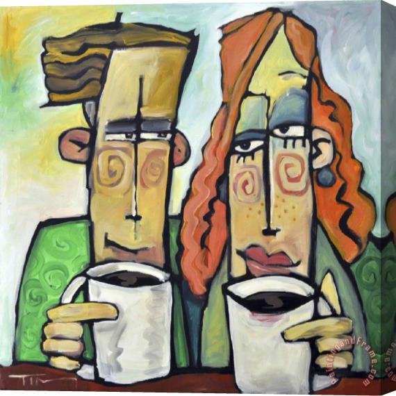 Collection Coffee Date Stretched Canvas Painting / Canvas Art