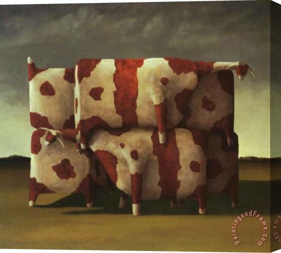 Collection Dobell's Cows Stretched Canvas Painting / Canvas Art