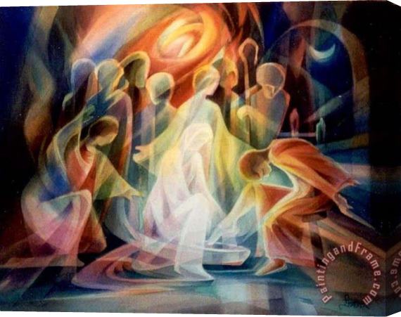 Collection Foot Washing Stretched Canvas Painting / Canvas Art