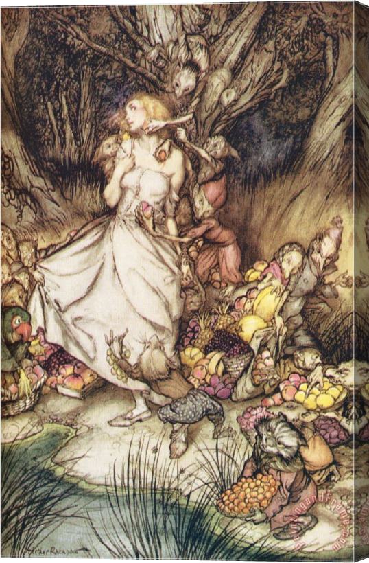 Collection Goblin Market Stretched Canvas Painting / Canvas Art