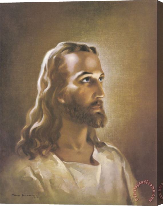 Collection Sallman Head of Christ Stretched Canvas Print / Canvas Art