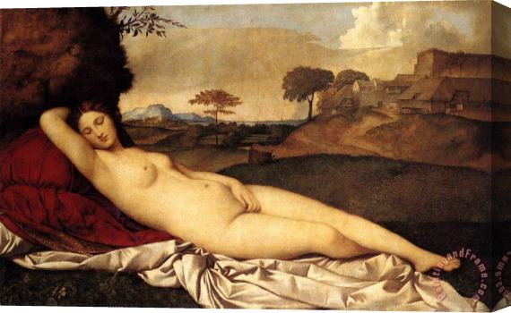 Collection Sleeping Venus Giorgione Stretched Canvas Painting / Canvas Art