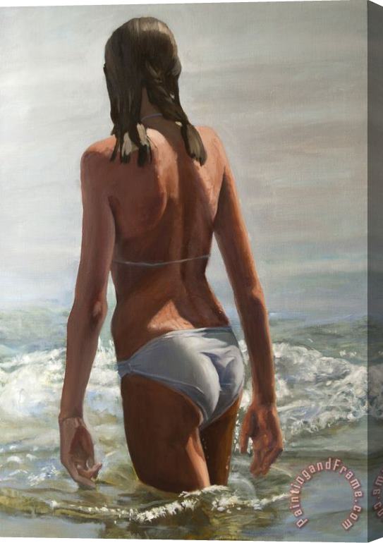 Collection Swim Backview Stretched Canvas Painting / Canvas Art