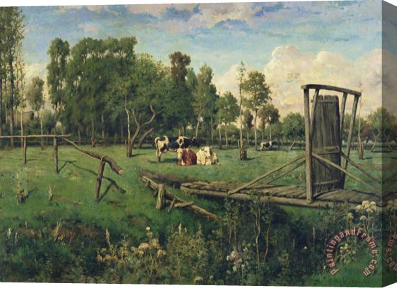Constant-Emile Troyon A Pasture in Normandy Stretched Canvas Print / Canvas Art