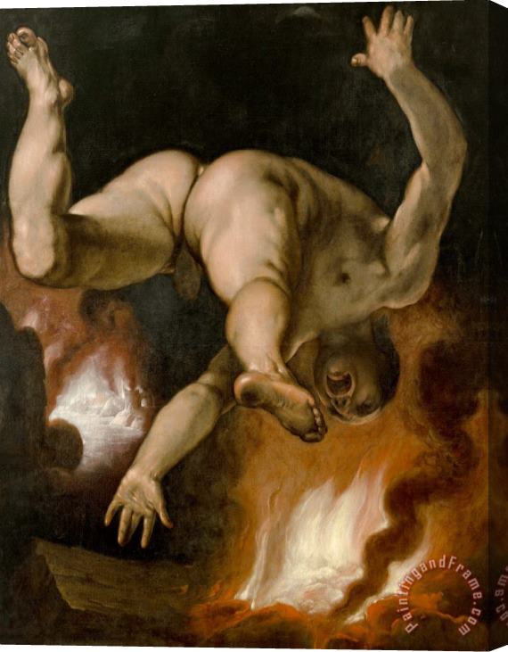 Cornelis Cornelisz. van Haarlem The Fall of Ixion Stretched Canvas Painting / Canvas Art