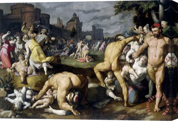 Cornelis Cornelisz. van Haarlem The Massacre of The Innocents Stretched Canvas Print / Canvas Art