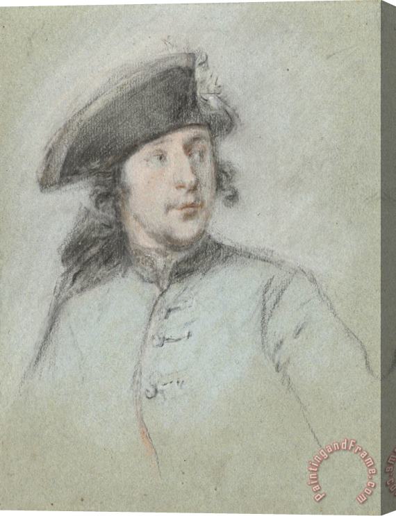 Cornelis Troost Portret Van Ludolf Bakhuysen De Jonge Stretched Canvas Print / Canvas Art