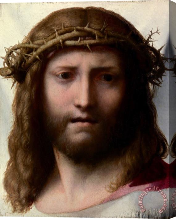 Correggio Head of Christ Stretched Canvas Print / Canvas Art