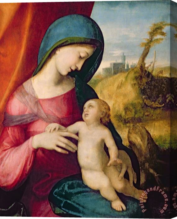 Correggio Madonna And Child Stretched Canvas Print / Canvas Art