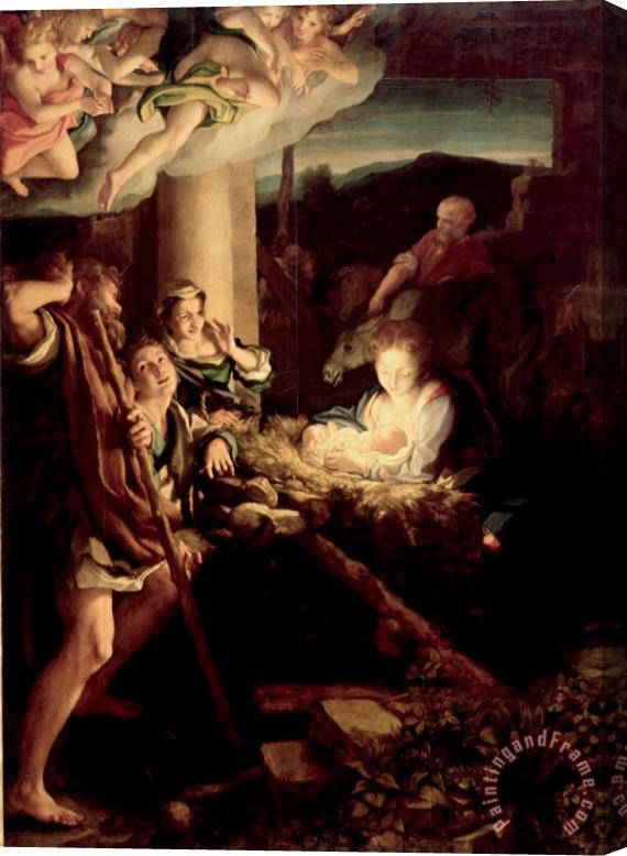 Correggio The Holy Night Stretched Canvas Painting / Canvas Art