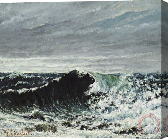Courbet, Gustave The Wave Stretched Canvas Painting / Canvas Art