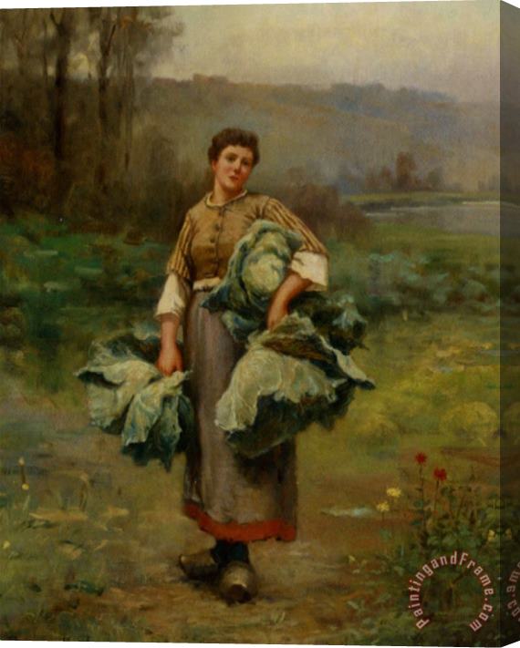 Daniel Ridgway Knight Elise Stretched Canvas Painting / Canvas Art