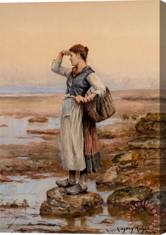 Daniel Ridgway Knight The Water Carriers Stretched Canvas Print / Canvas Art