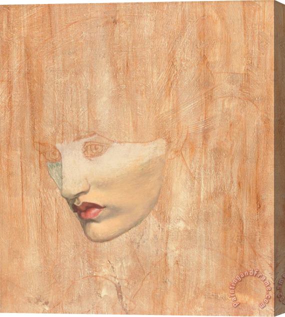 Dante Charles Gabriel Rossetti Head Of Proserpine Stretched Canvas Print / Canvas Art